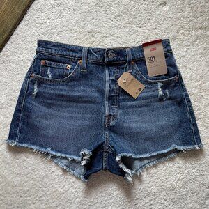 NWT Levi's 501 High Rise Cut Off Shorts Size 28